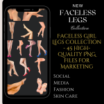 45 Faceless Legs High Resolution Images | Skincare & Beauty Product Mockups for Advertising and Branding