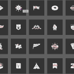 Bundle of 40 Grunge Badges Black &White Distressed Badges for Vintage Logos