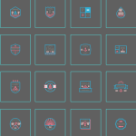 20 Line Badges Pack – Minimal Outline Badge Logos for Branding