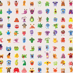 1000+ Monsters Stickers Bundle | Cute, Scary & Cartoon Monster PNG Stickers for Kids, Gaming & Crafts