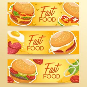 70+ Fast Food Elements PNG & EPS – Burgers, Pizza, Snacks & Drinks Graphics