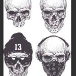 70+ Skulls EPS & PNGs – Vector Skull Illustrations for Tattoos & Design