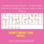 45 Faceless Legs High Resolution Images | Skincare & Beauty Product Mockups for Advertising and Branding