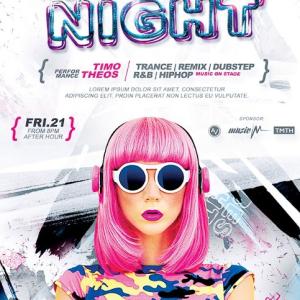 Download 50 Premium Event Midnight Party Flyers PSD | Editable Photoshop Templates for Club, DJ & Nightlife Events