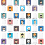 500 Avatar Bundle JPG & CDR | Editable Vector Profile Icons for Designers, Brands & Creators
